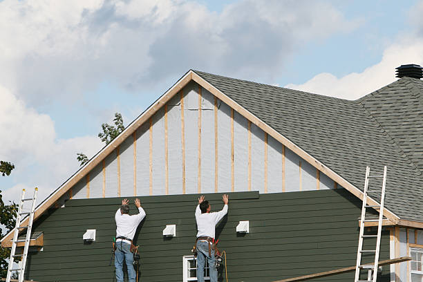 Professional Emergency Siding Repair technician working in Buckingham, PA